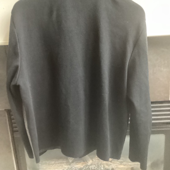 NYGARD REAL soft leather zip up jacket with knitted sleeves and back. m - Picture 2 of 4